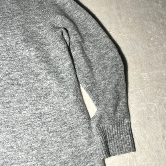 Calvin Klein Gray Ribbed Turtleneck Sweater Dress M - Picture 10 of 15